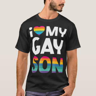 I Kärlek My Gay Son Shirt Gay pride Gift HBT T