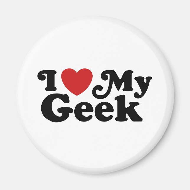 I Kärlek My Geek Magnet (Framsidan)