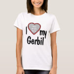 I Kärlek My Gerbil - Cute Red Heart Photo Ram T Shirt<br><div class="desc">Den här roligtens t-shirt visar hur mycket du kärlek din Gerbil! Skjortan har en roligt hjärtformade fotodroppe i ram där du kan ladda upp ett foto av din egen Gerbil. Djur älskare kommer att falla i kärlek med den här roligt anpassadet t-shirt som gör att du kan ladda upp ditt...</div>