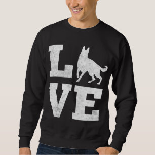 I Kärlek My German Shepherd Funny Pet Hund älskare Lång Ärmad Tröja