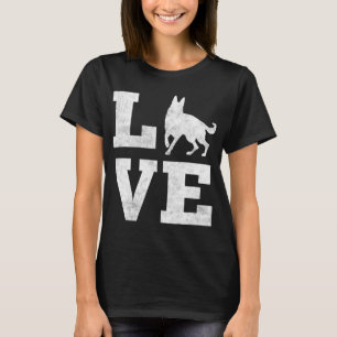 I Kärlek My German Shepherd Funny Pet Hund älskare T Shirt