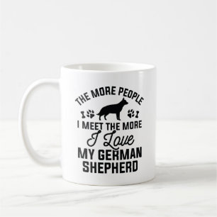 I Kärlek My German Shepherd Kaffemugg
