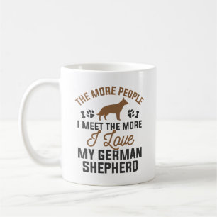 I Kärlek My German Shepherd Kaffemugg