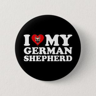 I Kärlek My German Shepherd Knapp