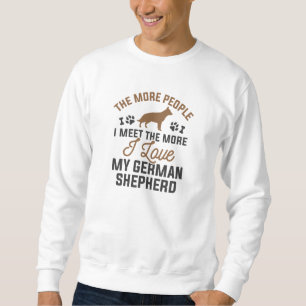 I Kärlek My German Shepherd Lång Ärmad Tröja
