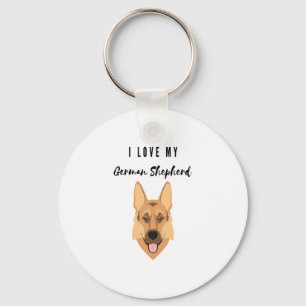 I Kärlek My German Shepherd Nyckelring