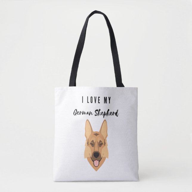 I Kärlek My German Shepherd Tygkasse (Framsida)