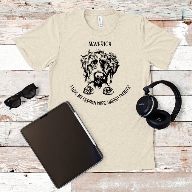 I Kärlek My German Wire-Halls-pekare T Shirt (Skapare uppladdad)