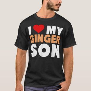 I Kärlek My Ginger SonCool Rödhårig Family Gift T Shirt