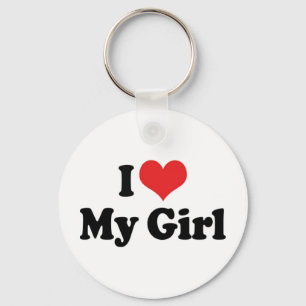 I Kärlek My Girl Keychain Nyckelring