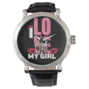 I Kärlek My Girlkompis Anpassningsbar Armbandsur