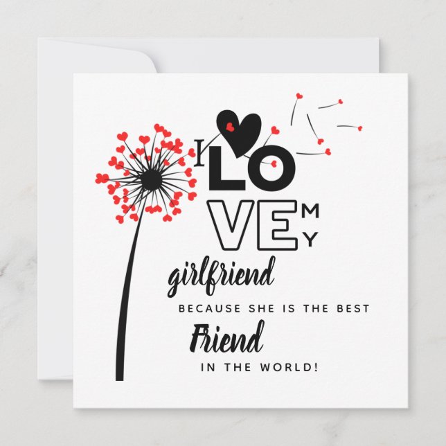 I Kärlek My Girlkompis Anpassningsbar Best Friend  (Framsida)