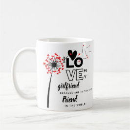 I Kärlek My Girlkompis Anpassningsbar Best Friend  Kaffemugg