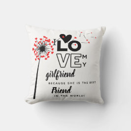 I Kärlek My Girlkompis Anpassningsbar Best Friend  Kudde