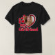 I Kärlek My Girlkompis Anpassningsbar Black T Shirt (Design framsida)