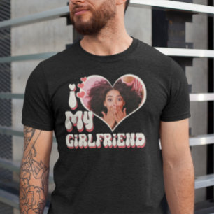I Kärlek My Girlkompis Anpassningsbar Black T Shirt