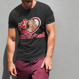 I Kärlek My Girlkompis Anpassningsbar Black T Shirt