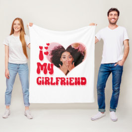 I Kärlek My Girlkompis Anpassningsbar Funny Fleecefilt