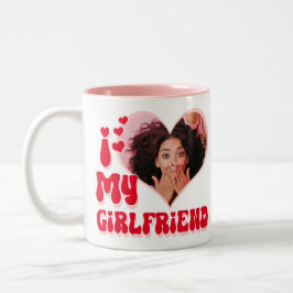 I Kärlek My Girlkompis Anpassningsbar Funny Två-Tonad Mugg