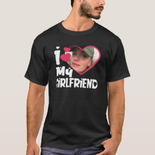 I kärlek My Girlkompis Anpassningsbar Personaized T Shirt