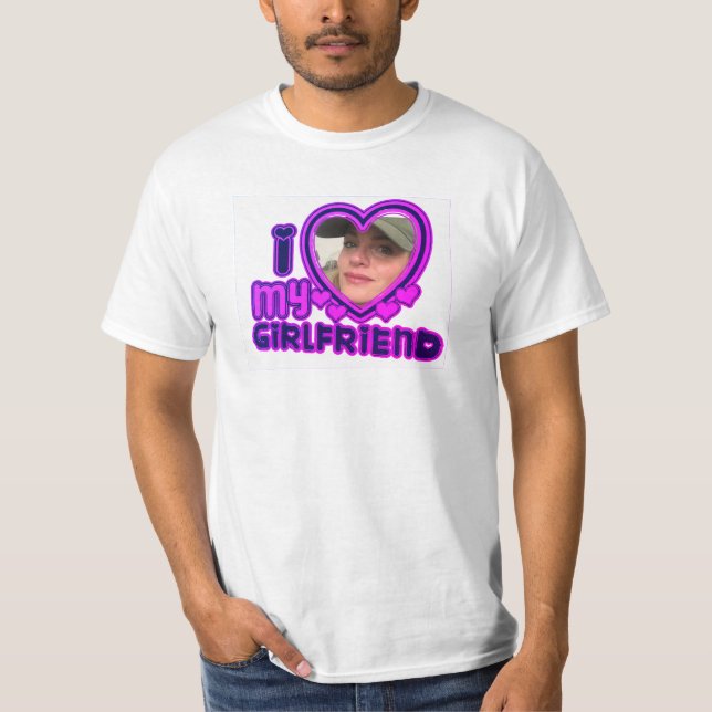 I Kärlek My Girlkompis Anpassningsbar Personlig Sh T Shirt (Framsida)