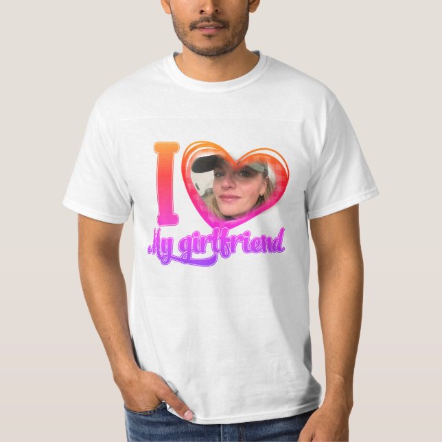 I Kärlek My Girlkompis Anpassningsbar Personlig Sh T Shirt (Framsida)