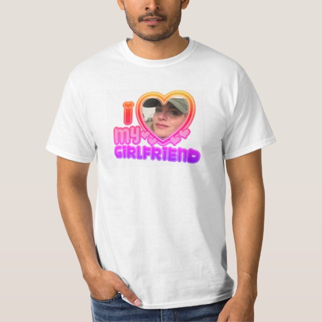 I Kärlek My Girlkompis Anpassningsbar Personlig Sh T Shirt (Framsida)