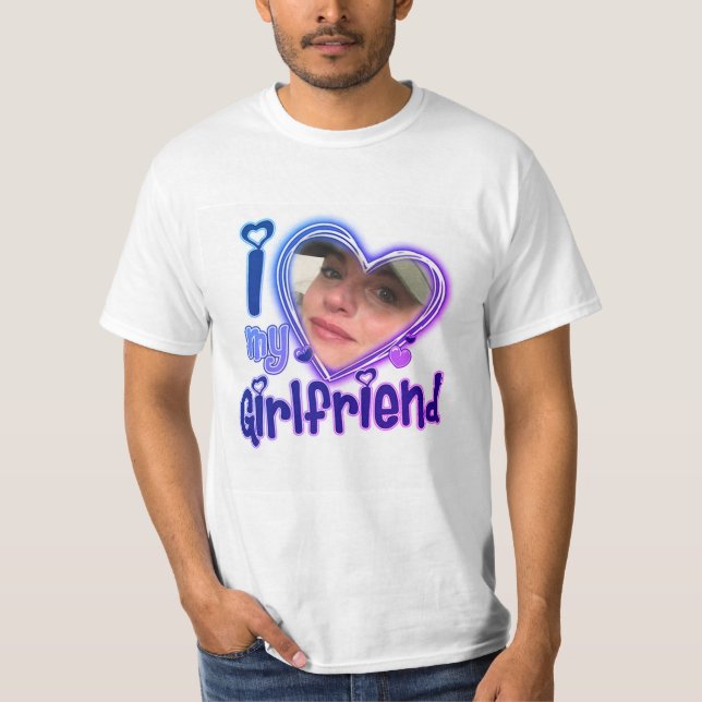 I Kärlek My Girlkompis Anpassningsbar Personlig Sh T Shirt (Framsida)