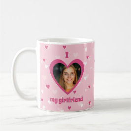 I Kärlek My Girlkompis Anpassningsbar Photo Hearts Kaffemugg