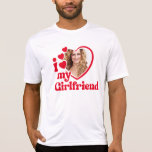 I Kärlek My Girlkompis Anpassningsbar Photo T Shirt<br><div class="desc">I Kärlek My Girlkompis Shirt - ladda upp ett foto inuti hjärtat</div>