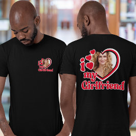 I Kärlek My Girlkompis Anpassningsbar Pocket T Shirt