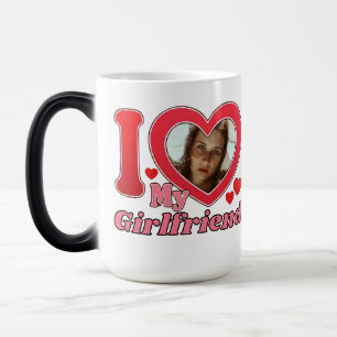 I Kärlek My Girlkompis Boykompis Wife Make Photo Magisk Mugg