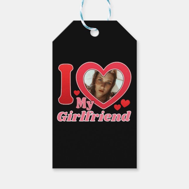 I Kärlek My Girlkompis Boykompis Wife Make Photo Presentetikett (Framsidan)