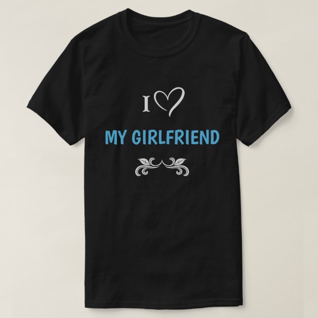 I Kärlek My Girlkompis Editable Text T Shirt (Design framsida)