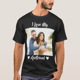 I Kärlek My Girlkompis Heart Personlig Photo  T Shirt