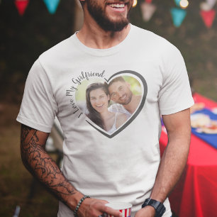 I Kärlek My Girlkompis Heart Photo T Shirt
