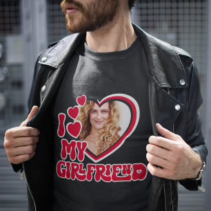 I Kärlek My Girlkompis Heart Photo T Shirt