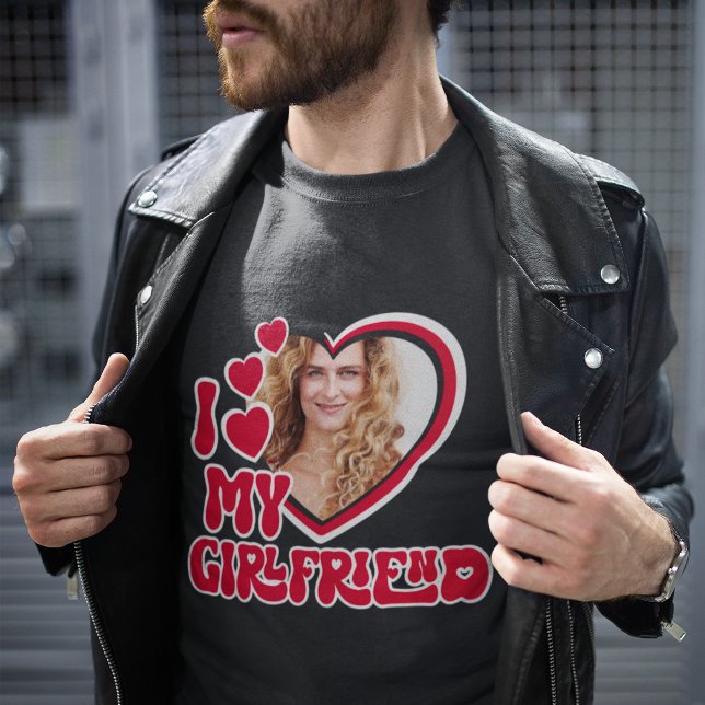 I Kärlek My Girlkompis Heart Photo T Shirt (Skapare uppladdad)