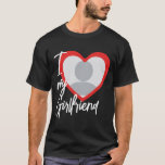 I kärlek My Girlkompis Heart Photo T Shirt<br><div class="desc">I kärlek Min flickvän Heart Photo T-Shirt</div>