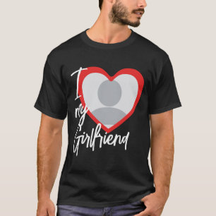 I kärlek My Girlkompis Heart Photo T Shirt
