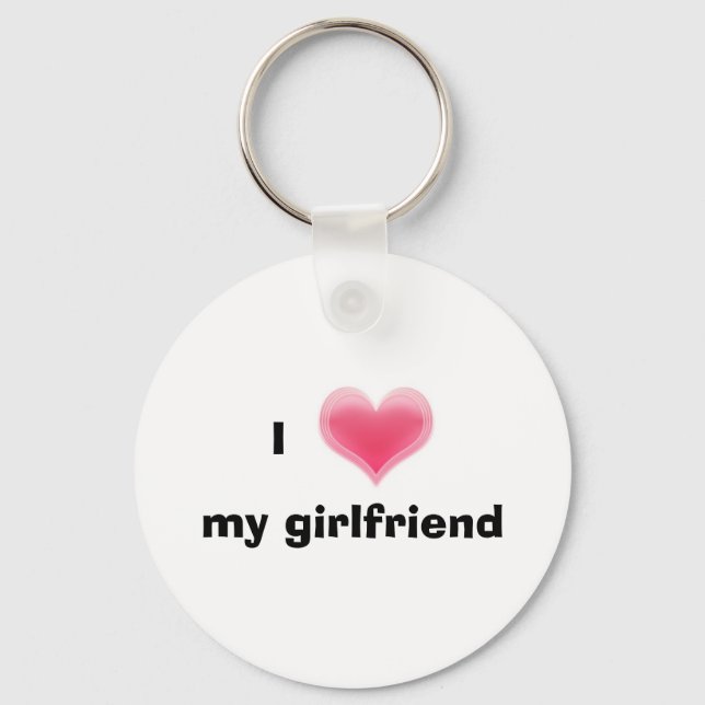 I Kärlek My Girlkompis Keychain Nyckelring (Framsida)