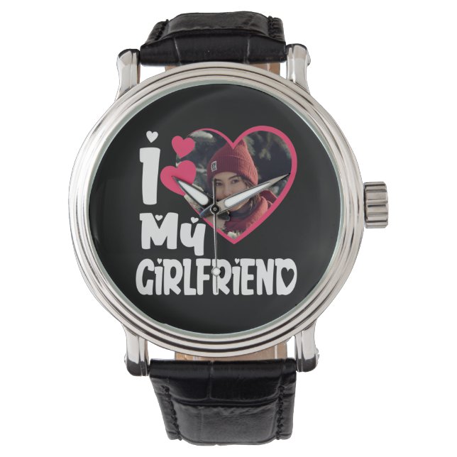 I Kärlek My Girlkompis Personlig Photo Armbandsur (Framsida)