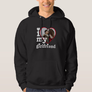 I Kärlek My Girlkompis Personlig Photo Hoodie