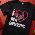 I Kärlek My Girlkompis Personlig Photo T Shirt<br><div class="desc">I Kärlek My Girlkompis Heart Anpassningsbar Photo</div>
