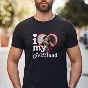 I Kärlek My Girlkompis Personlig Photo T Shirt