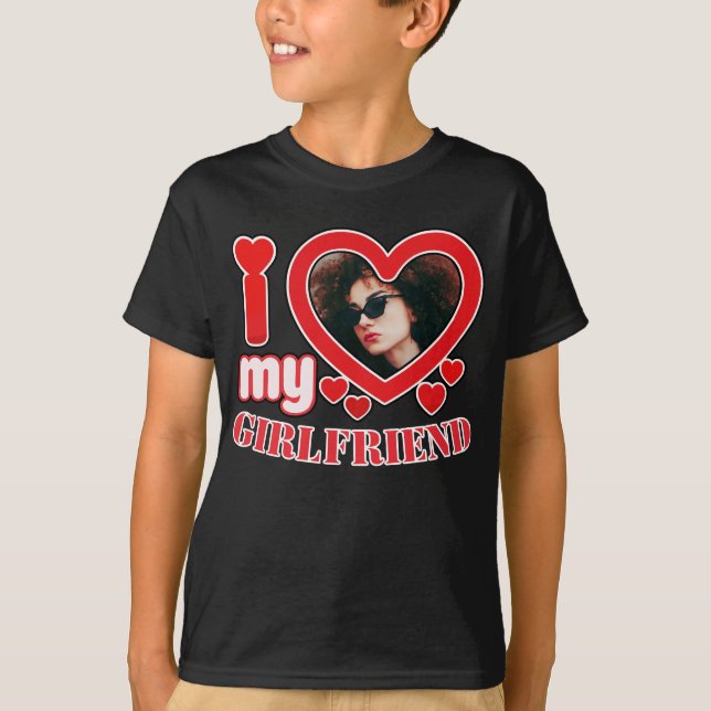 I Kärlek My Girlkompis Personlig T Shirt (Framsida)