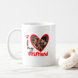 I Kärlek My Girlkompis Photo Gift Classic Mugg, 11 Kaffemugg