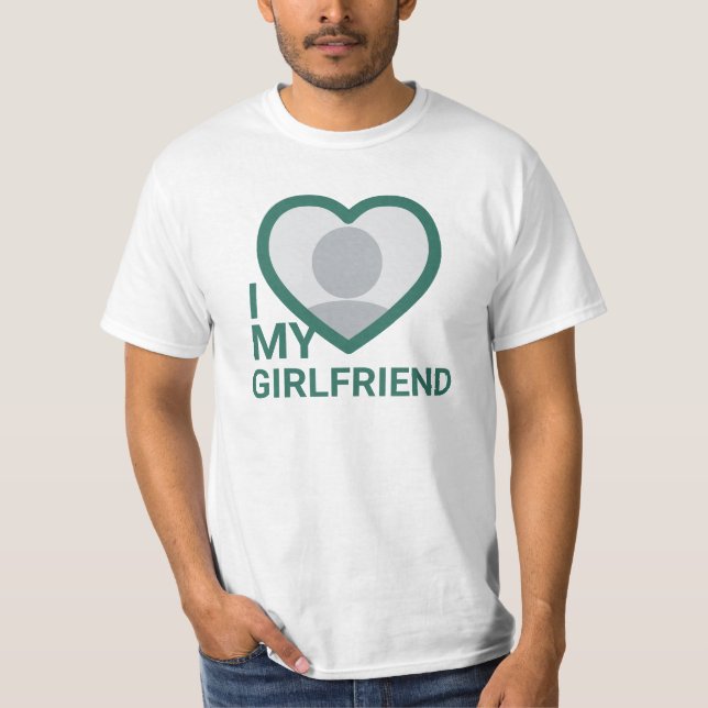 I Kärlek My Girlkompis Photo T Shirt (Framsida)