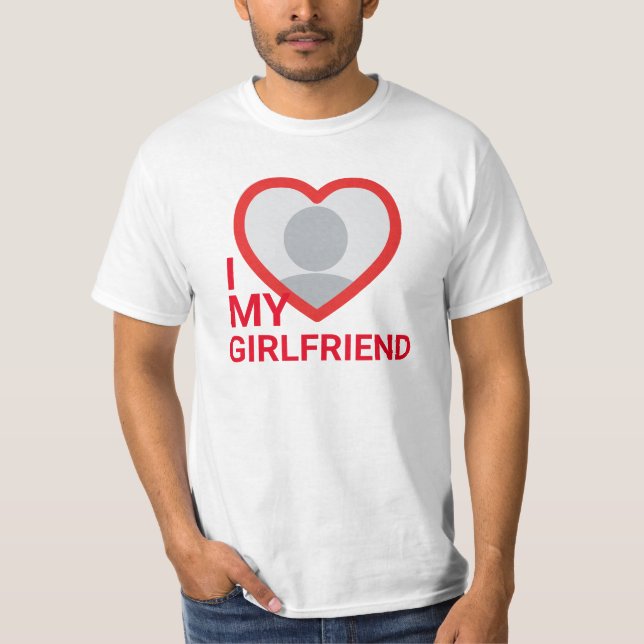 I Kärlek My Girlkompis Photo T Shirt (Framsida)