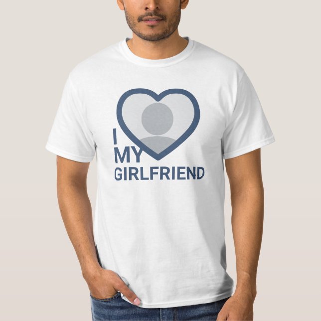 I Kärlek My Girlkompis Photo T Shirt (Framsida)